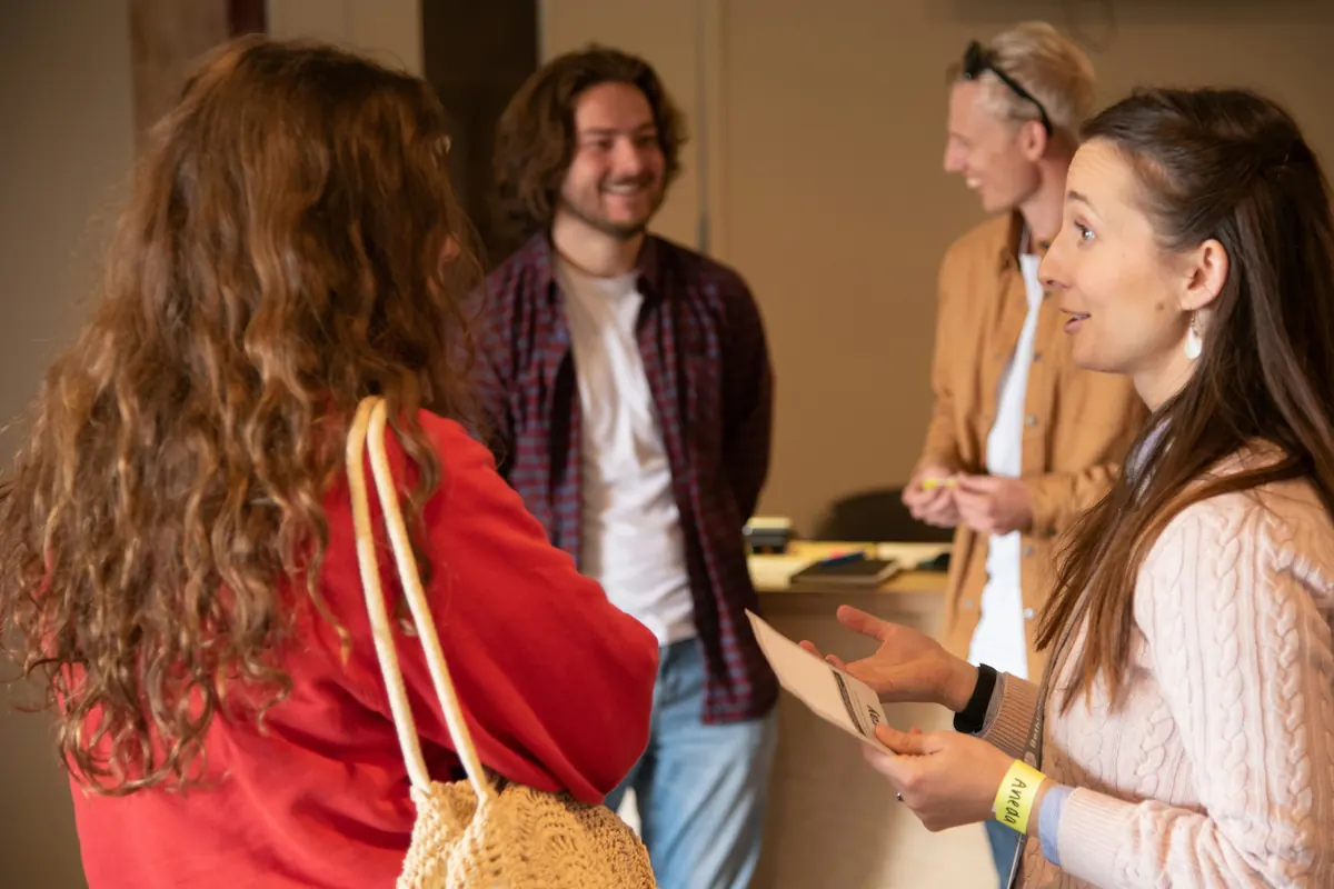 Students in a professional academic setting